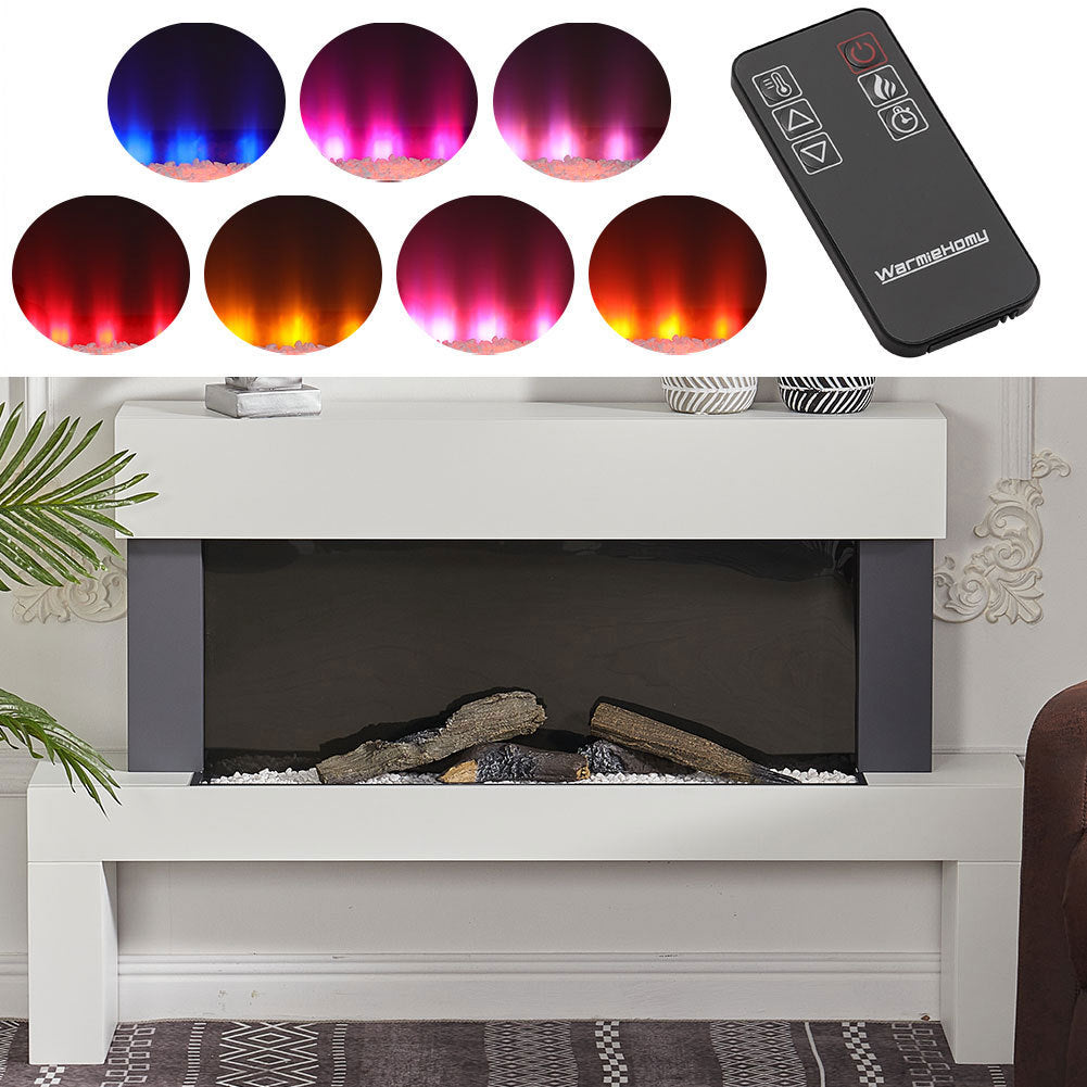 Freestanding 7 Colour LED Electric Fireplace Heater Suite w/Remote Control /WIFI