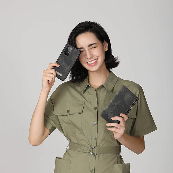 Samsung phone wallet case black