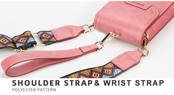crossbody phone bag shoulder strap wrist strap
