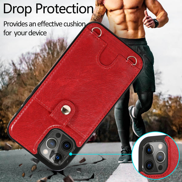 iphone Crossbody Phone Case Wallet camera protection