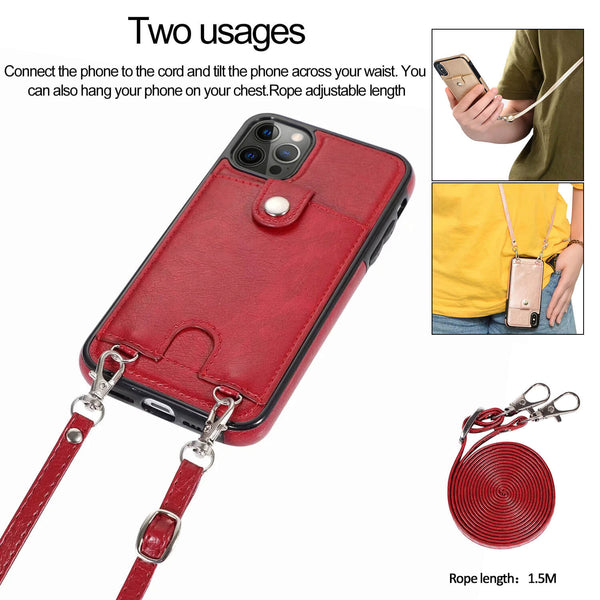 iphone Crossbody Phone Case Wallet adjustable trap