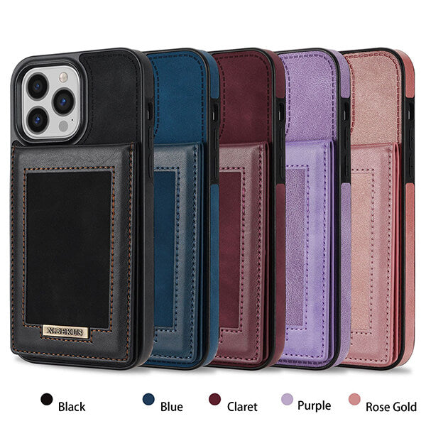 Phone Case Wallet with Multi Card Slots and Photo Slot for iPhone