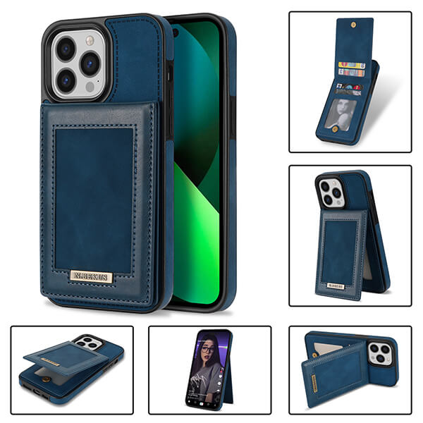 Phone Case Wallet with Multi Card Slots and Photo Slot for iPhone