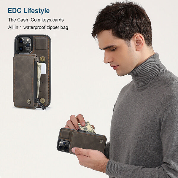 RFID Phone Wallet Case with Multi-Card Slots for Samsung Galaxy