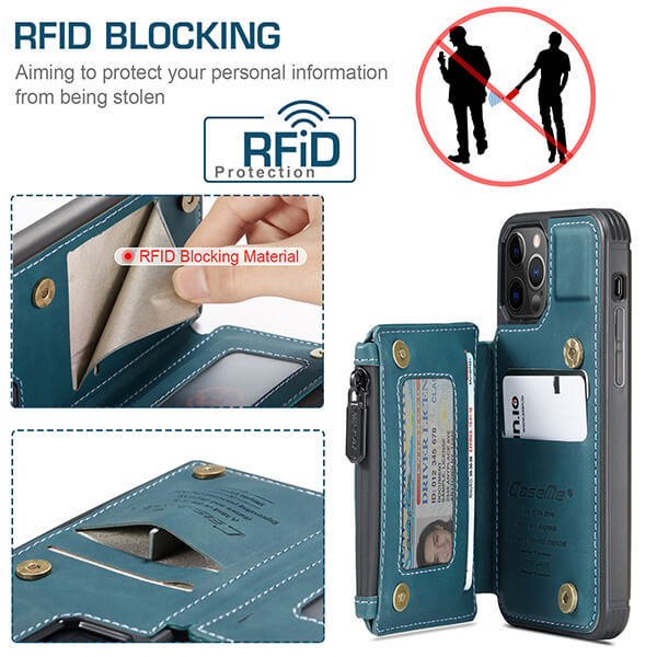 RFID Phone Wallet Case with Multi-Card Slots for Samsung Galaxy