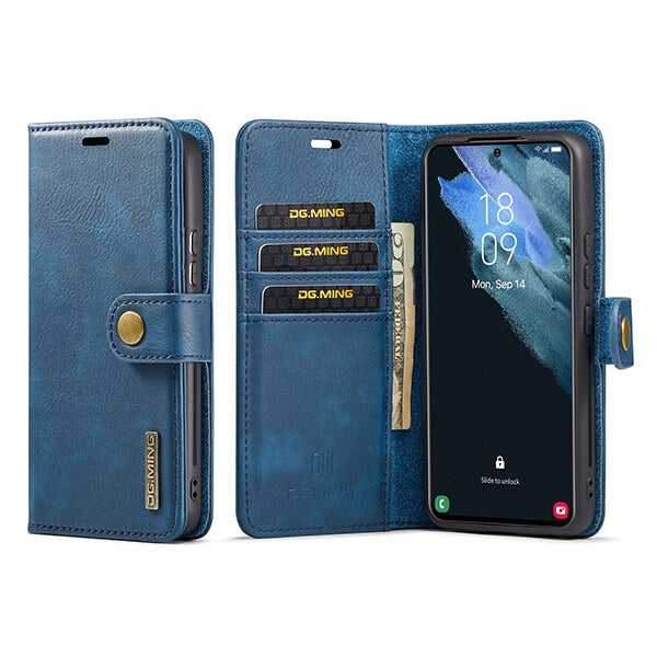 iPhone 14 Series Magnetic Detachable Phone Wallet Case with Card Holder Kickstand