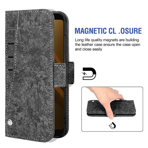 Multi Card Slots Phone Wallet Case with Wrist Strap For Samsung Galaxy Z Fold 3