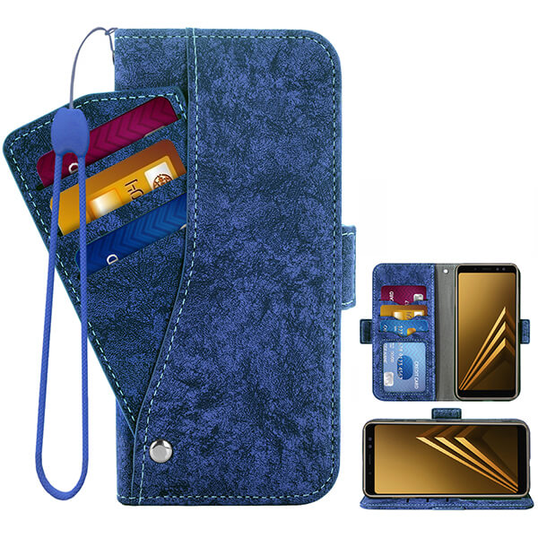 Multi Card Slots Phone Wallet Case with Wrist Strap For Samsung Galaxy Z Fold 3