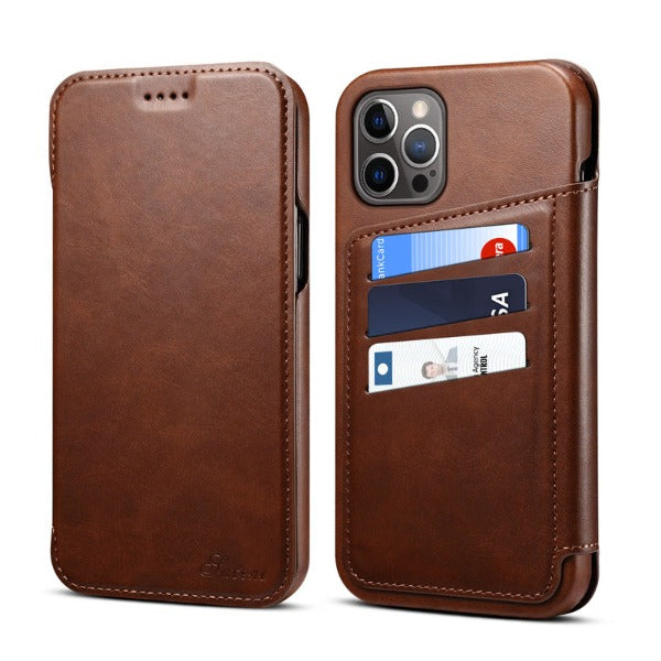 Protective Phone Cover with External Card Wallet for iPhone