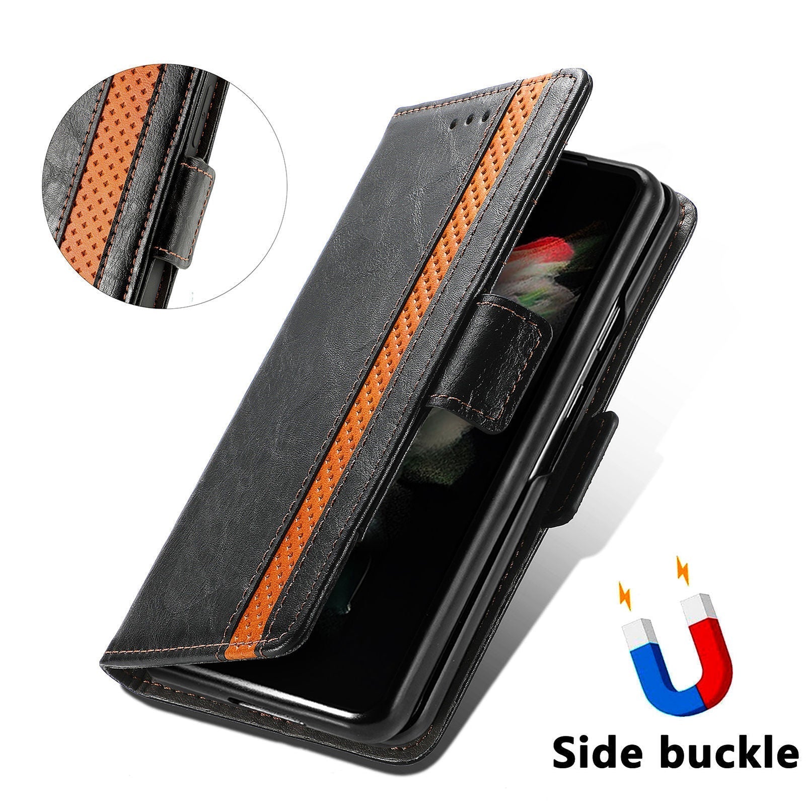 RFID Multi-Functional Phone Wallet Case with Multi-Card Slots for Samsung Galaxy Z Fold 4