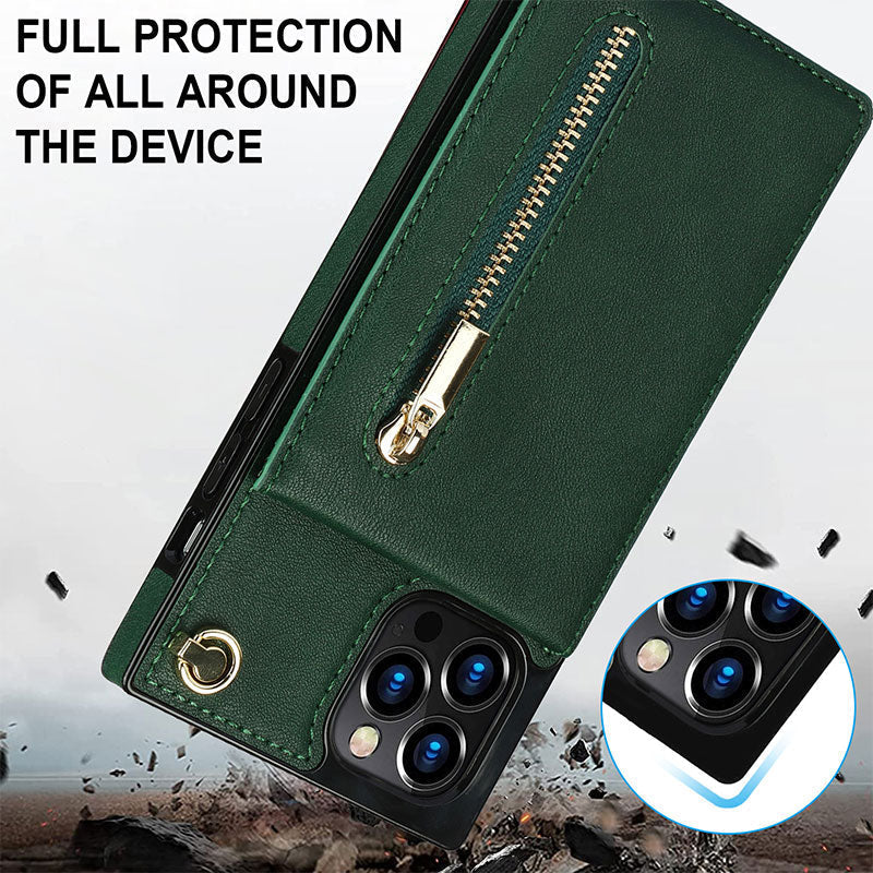 Functional Crossbody Phone Case Wallet with Card Holder For Samsung S22 Series