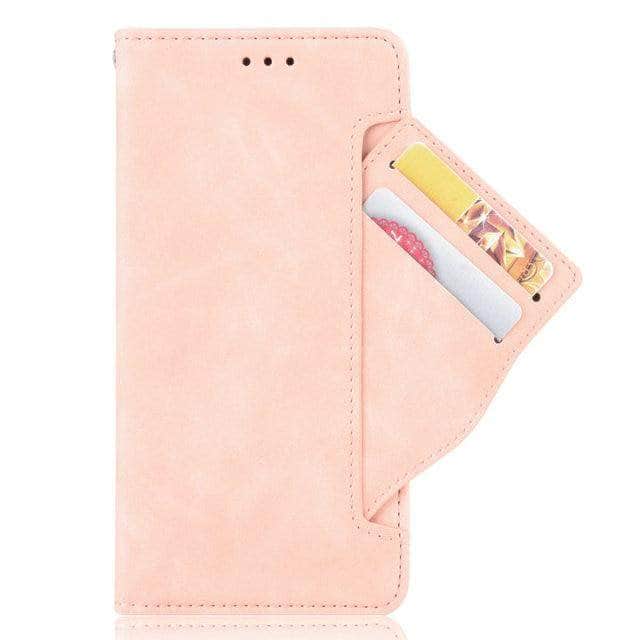 Samsung Galaxy Z Fold 3 Wallet Case with 4 Card Slots Removable Front Cardholder