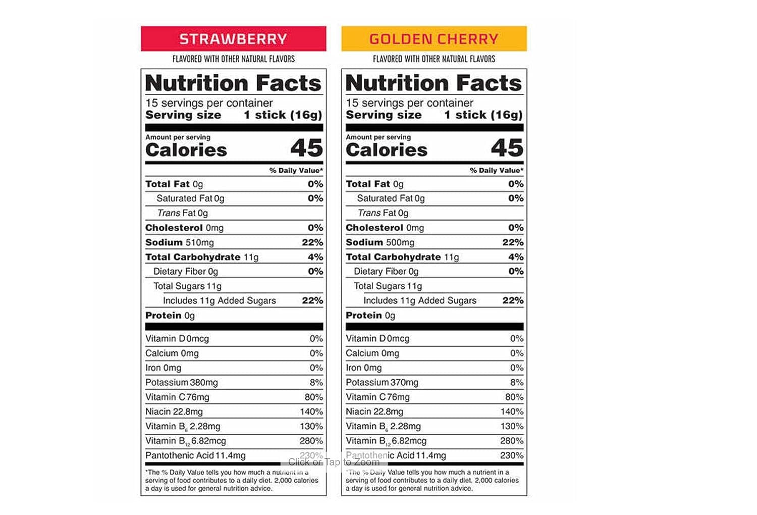 Liquid I.V. Hydration Multiplier, 30 Individual Serving Stick Packs in Resealable Pouch Flavor : Golden Cherry & Strawberry