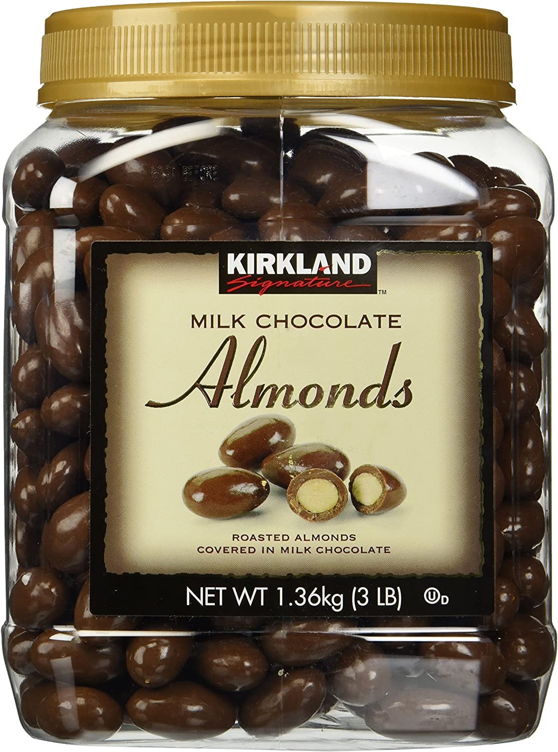Kirkland Signature Milk Chocolate Roasted Almonds, 48 Ounce