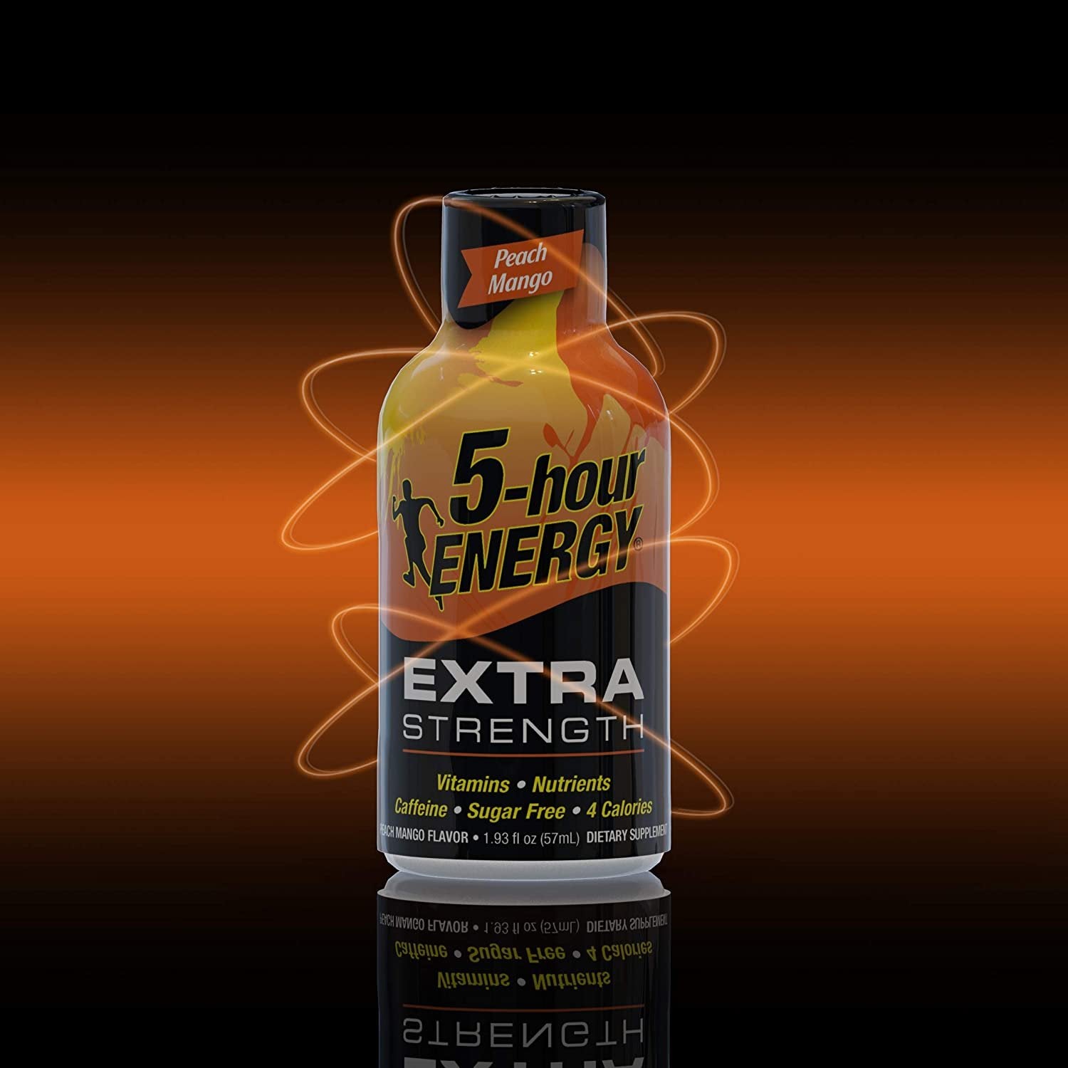 5-hour Energy Shot, Extra Strength Peach Mango, 1.93 Ounce, 24 Count