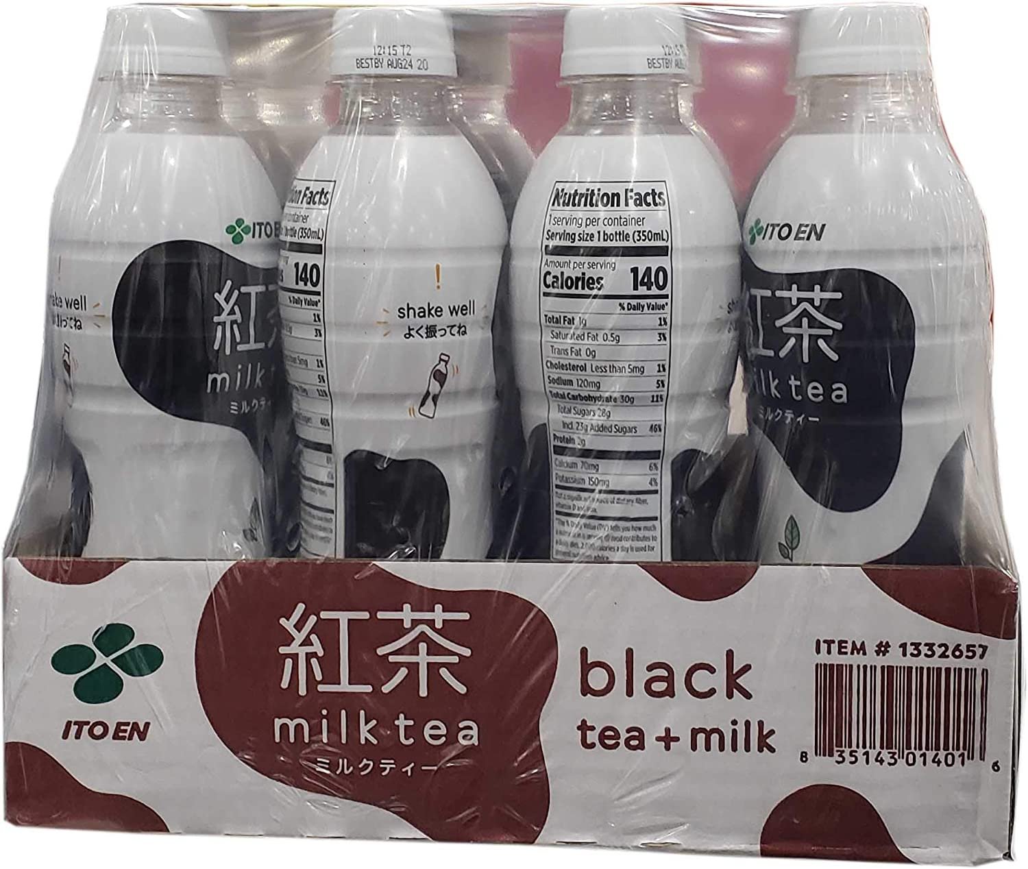 ITO EN Milk Tea 12 X 11.8 Fl Oz Net Wt (141.6 Fl Oz)