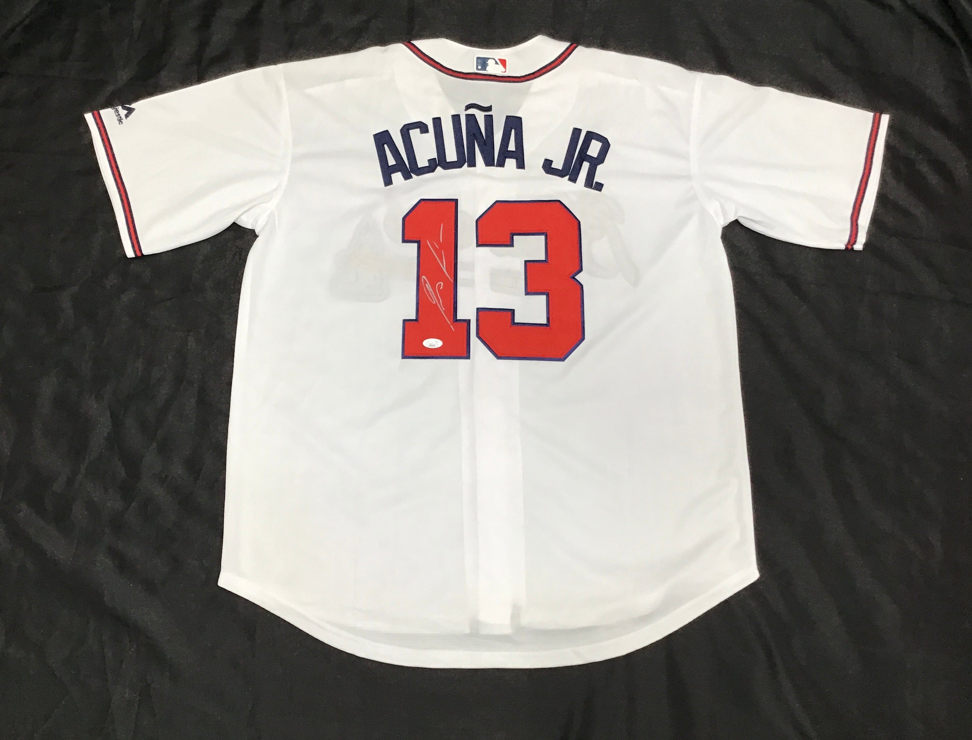 Atlanta Braves Ronald Acuna Jr. #13 Stitched Autographed Jersey Adult XL