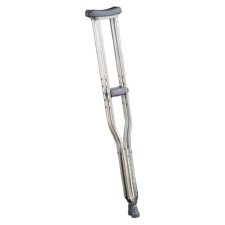 Underarm Crutches Cypress Aluminum Frame Adult 300 lbs. Weight Capacity Push Button Adjustment