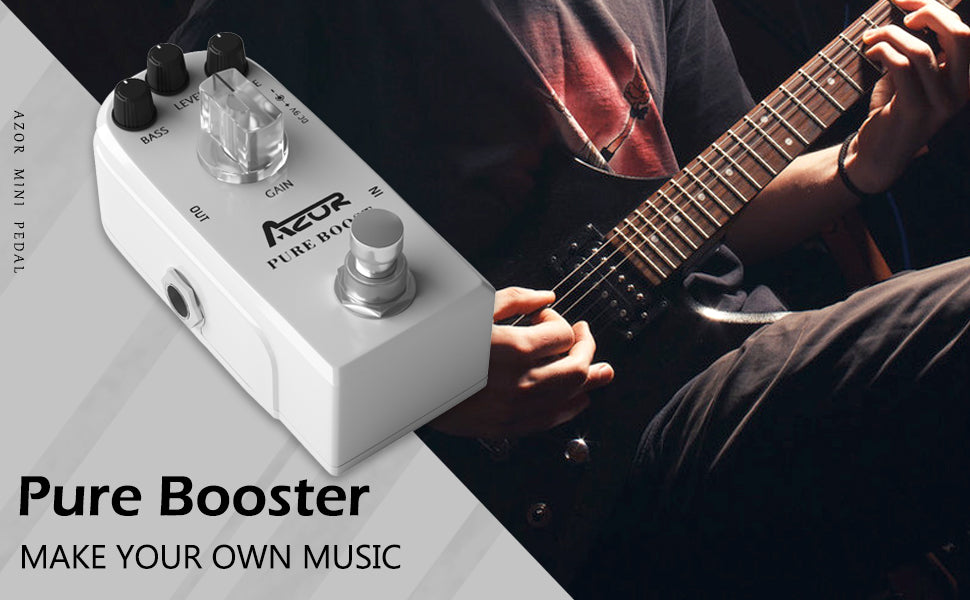AZOR Pure Boost Guitar Effect Pedal Micro Clean Boost – azorpedal