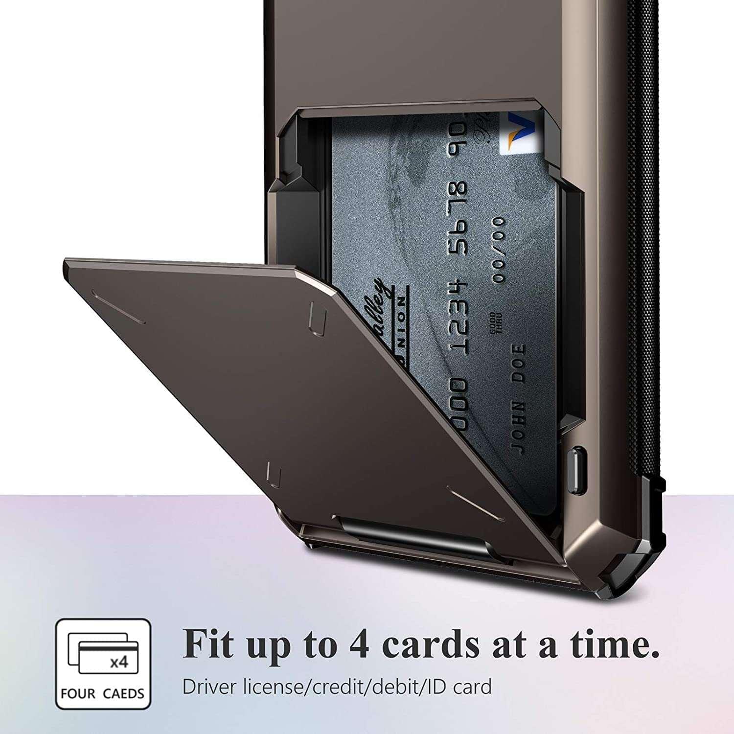 Armor Slide Wallet Card Slots Holder Cover for iPhone
