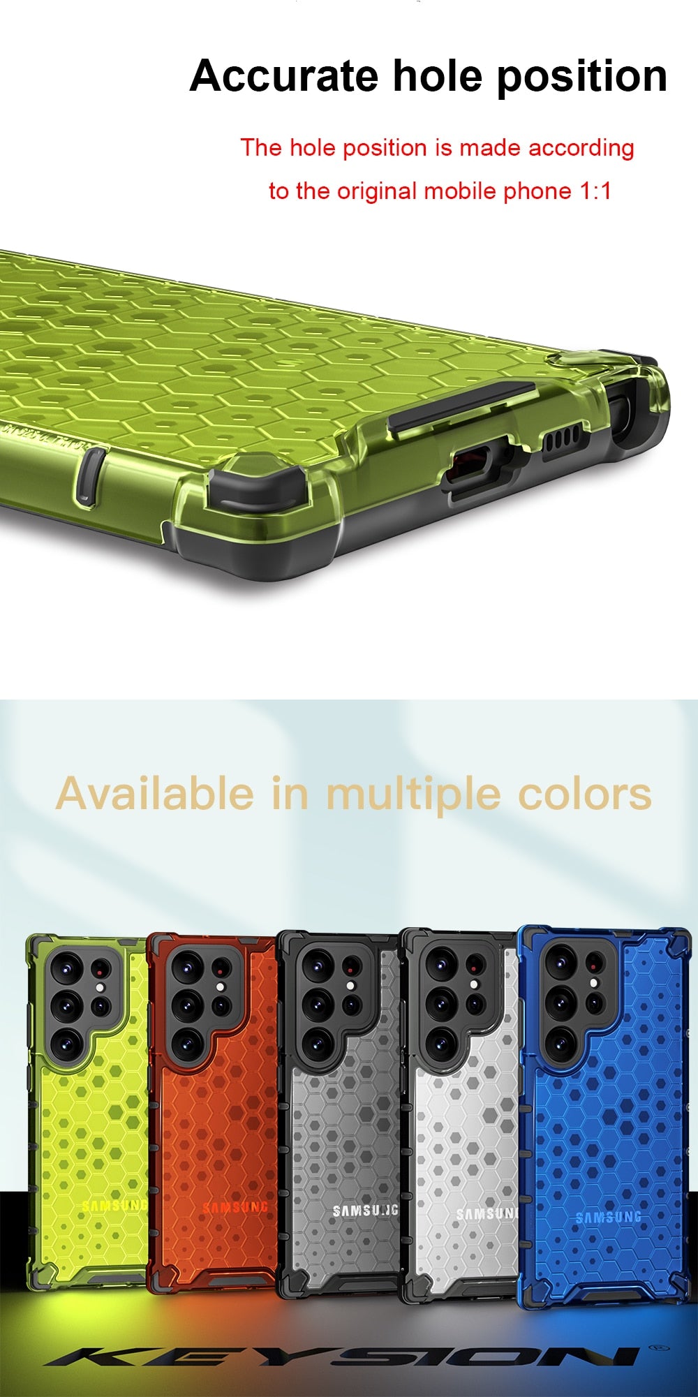 Keysion Honeycomb  Shockproof Case for Samsung