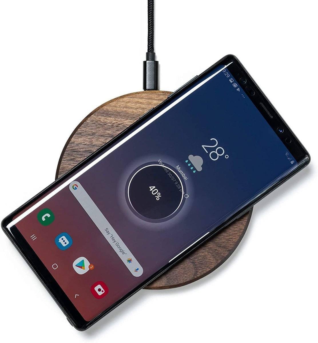 15W Wooden Fast Wireless Charger for Phones