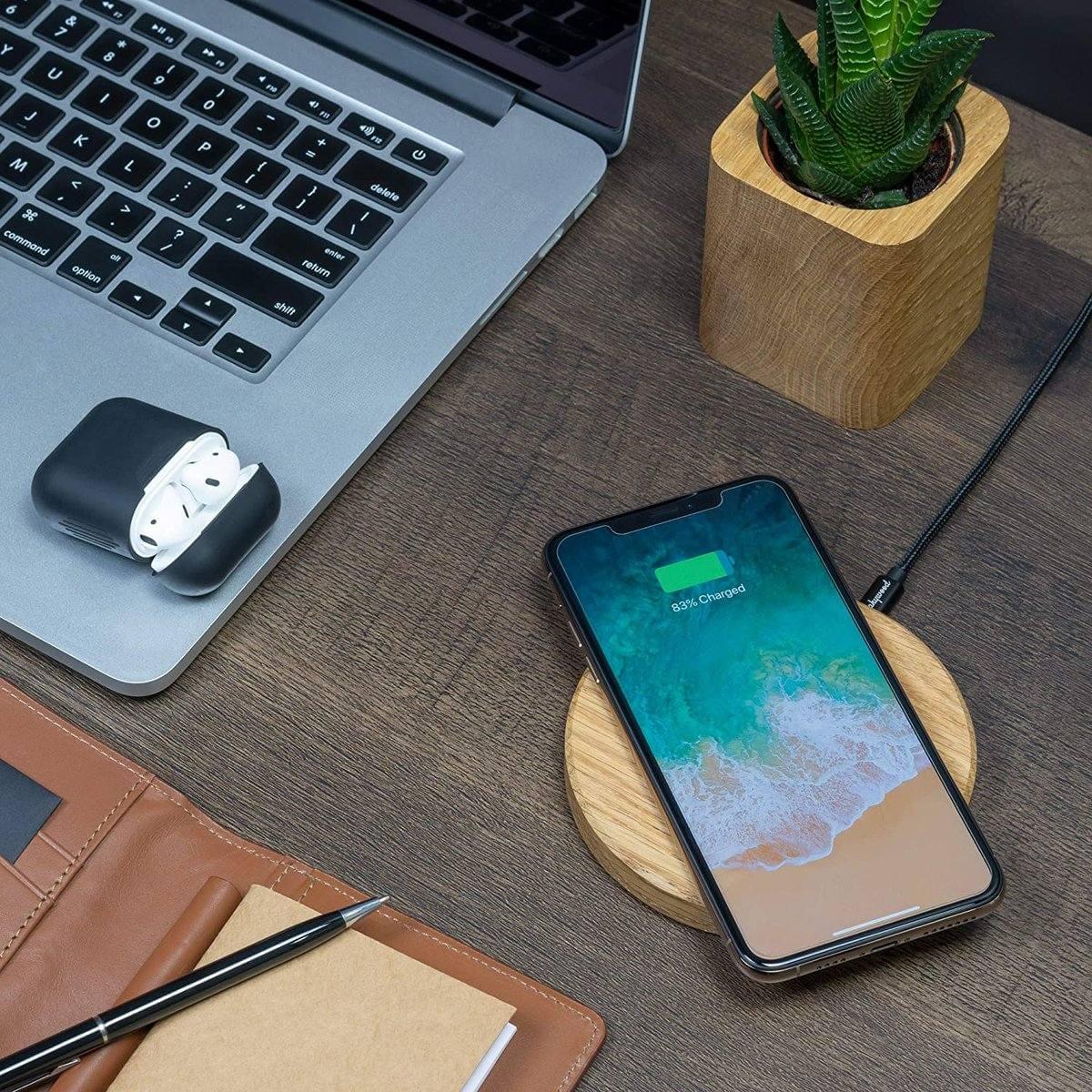 15W Wooden Fast Wireless Charger for Phones