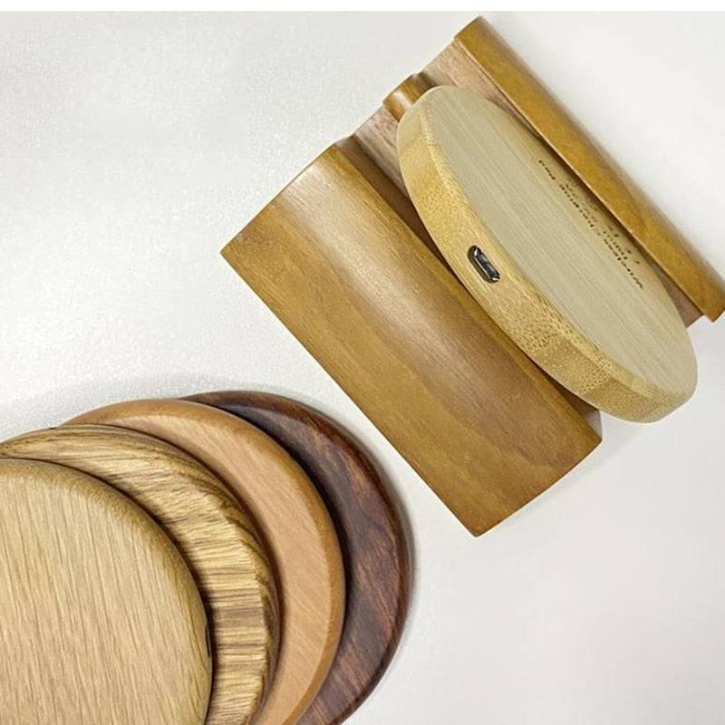15W Wooden Fast Wireless Charger for Phones