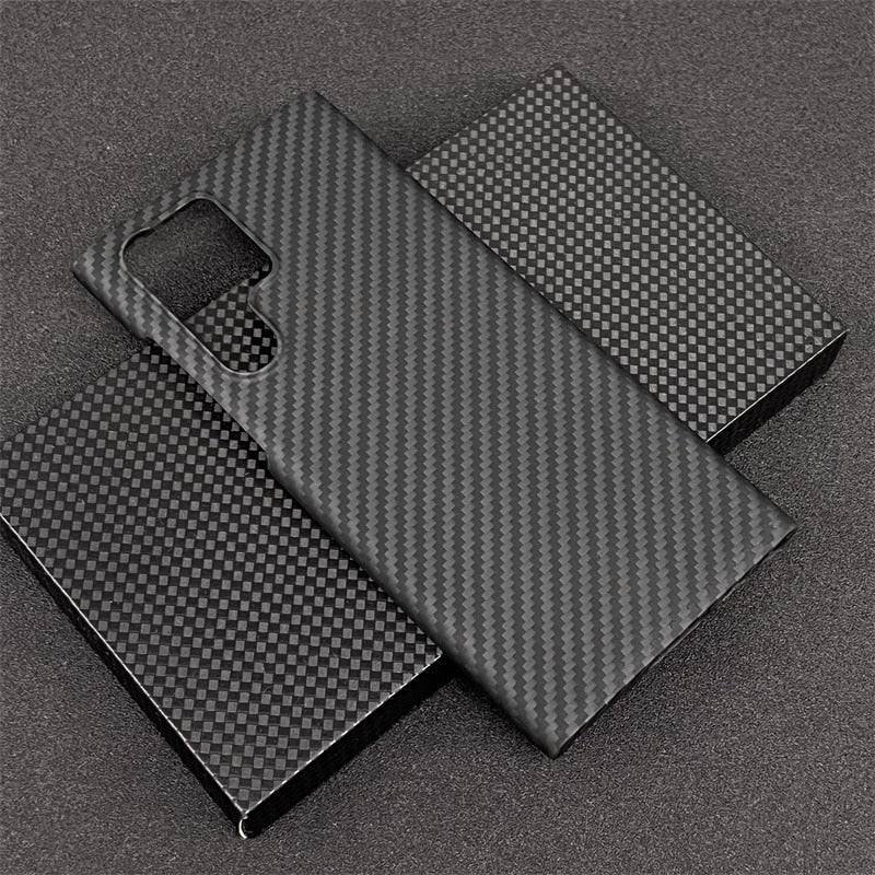 Real Carbon Fiber Lens Protection Case for Samsung