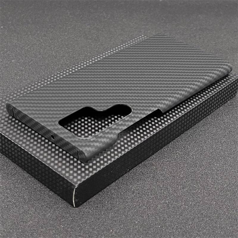 Real Carbon Fiber Lens Protection Case for Samsung