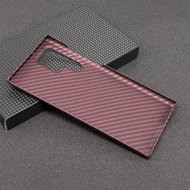 Real Carbon Fiber Lens Protection Case for Samsung