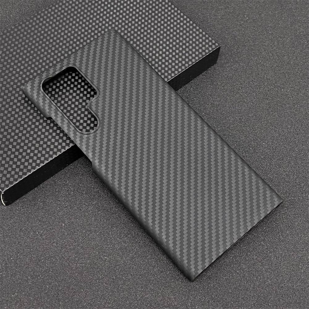 Real Carbon Fiber Lens Protection Case for Samsung