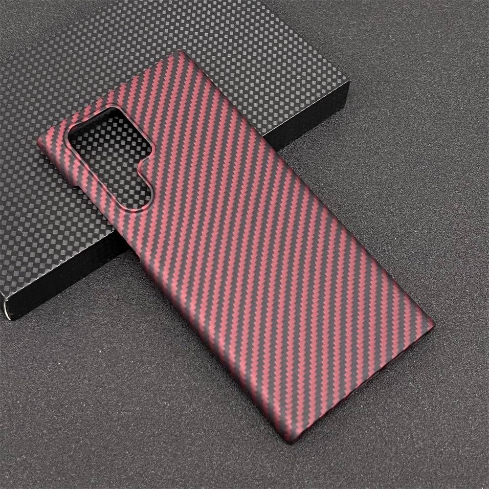 Real Carbon Fiber Lens Protection Case for Samsung