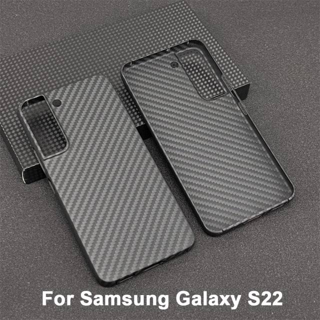 Real Carbon Fiber Lens Protection Case for Samsung