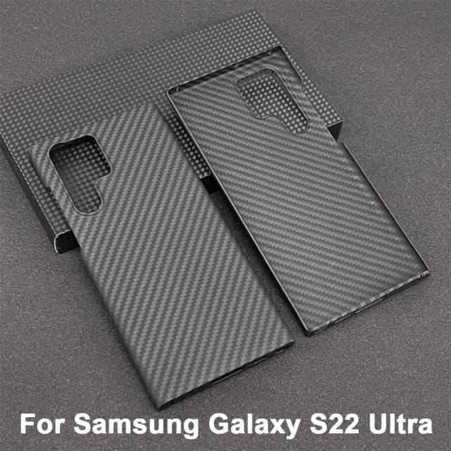 Real Carbon Fiber Lens Protection Case for Samsung