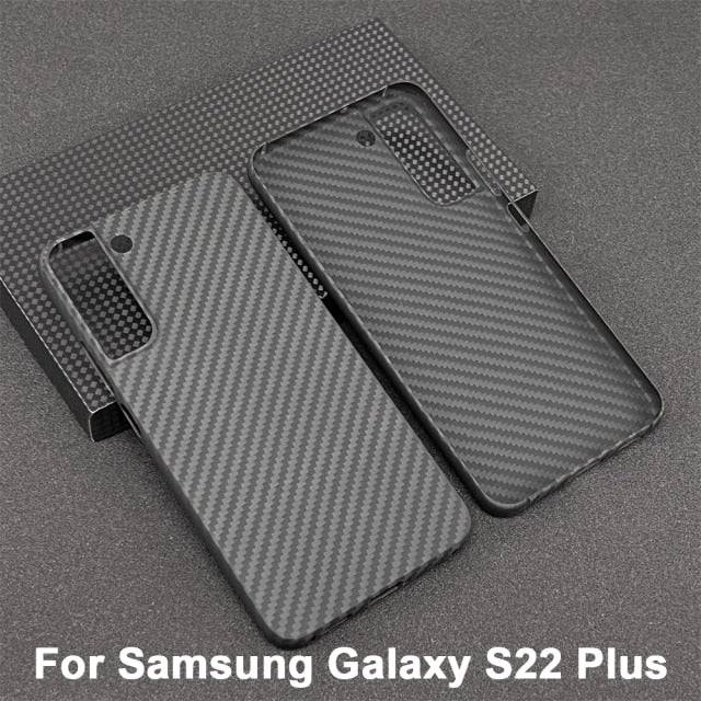 Real Carbon Fiber Lens Protection Case for Samsung