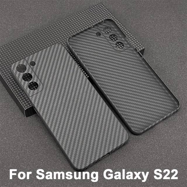 Real Carbon Fiber Lens Protection Case for Samsung