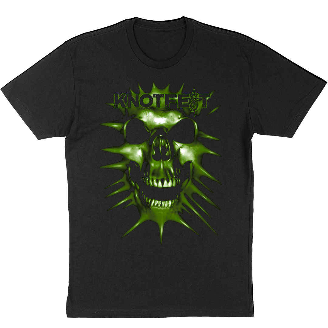  Knotfest Finland Green Skull T-Shirt 