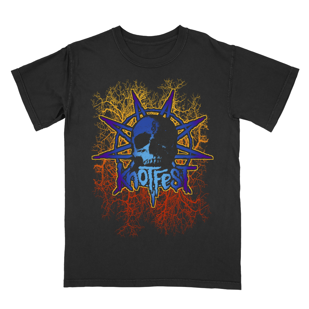  Knotfest Finland Star Skull Trees T-Shirt 