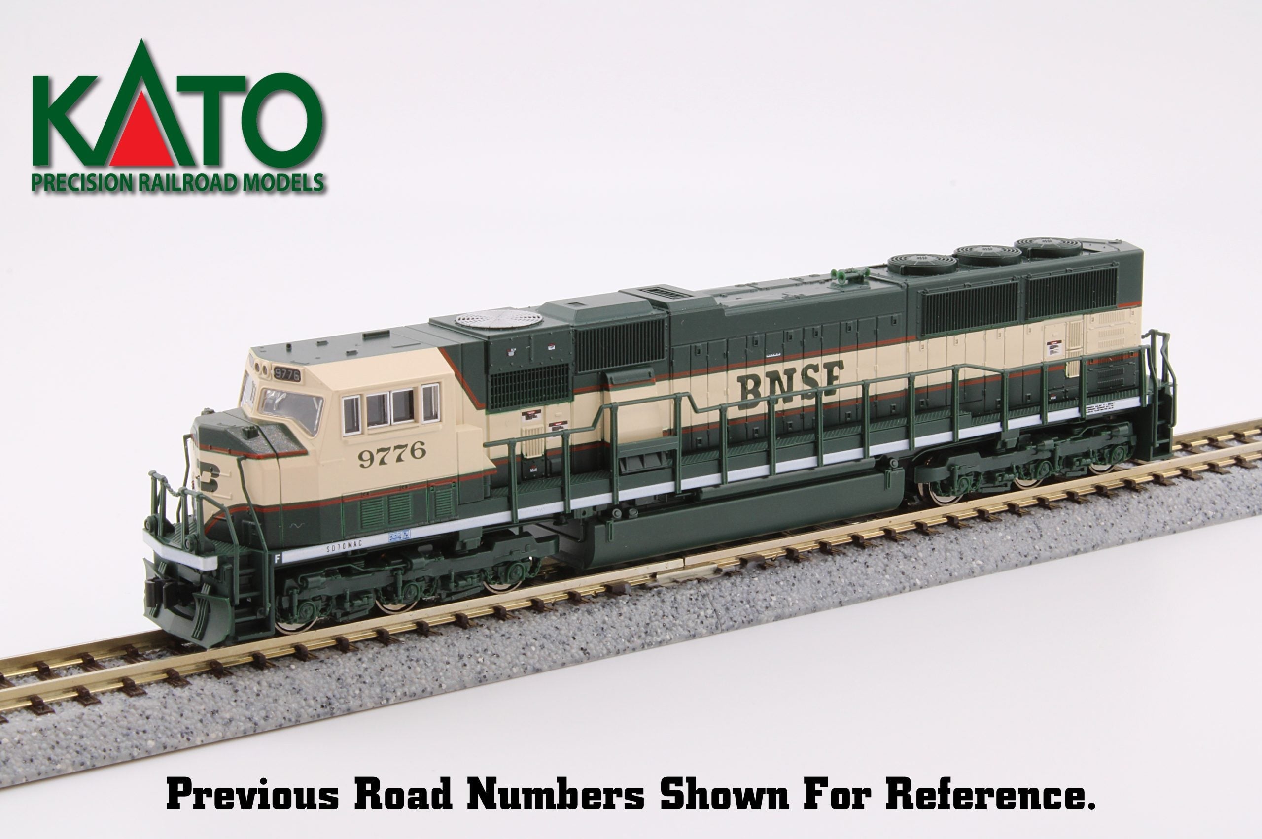 PREORDER Kato 1766312S N SD70MAC BNSF (Executive Paint Scheme) #9779 w/ Preinstalled DCC + Sound