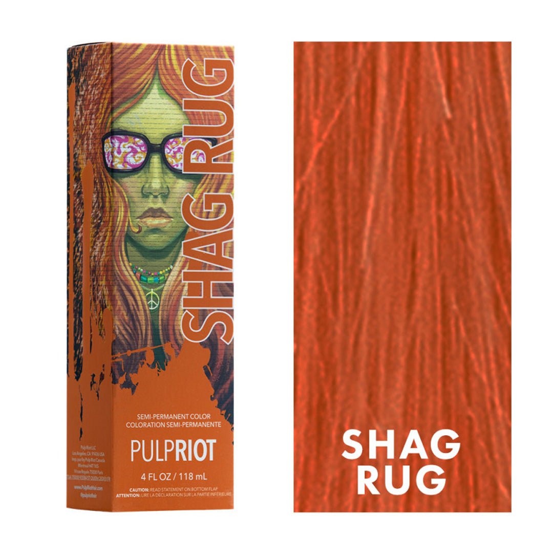 Shag Rug Burnt Orange