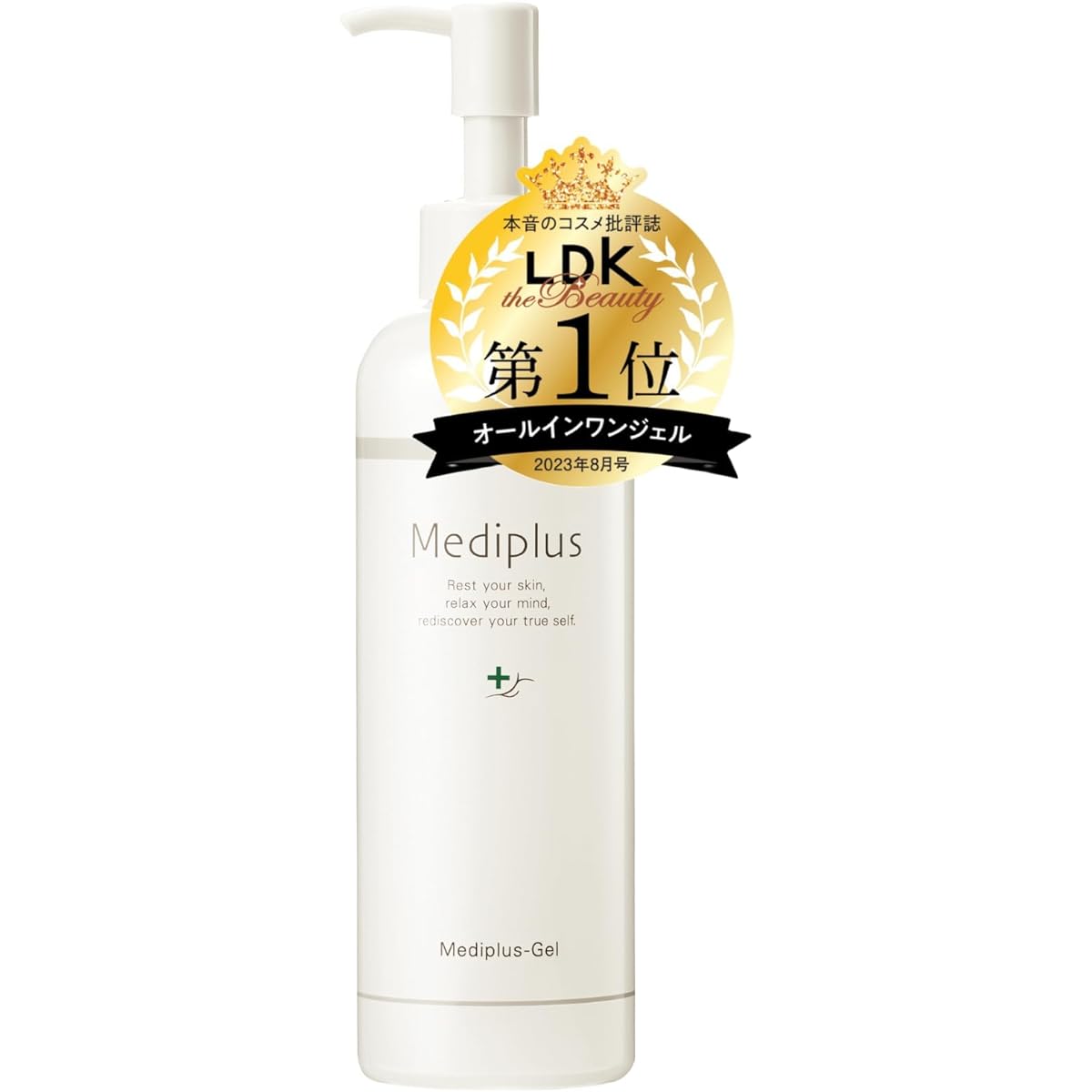 Mediplus Gel 180g (large capacity for 2 months) | Ceramide all-in-one gel, long-term moisturizing, dry prevention, fragrance-free, dry skin, sensitive skin, additive-free, pump type, serum, emulsion, lotion, cream