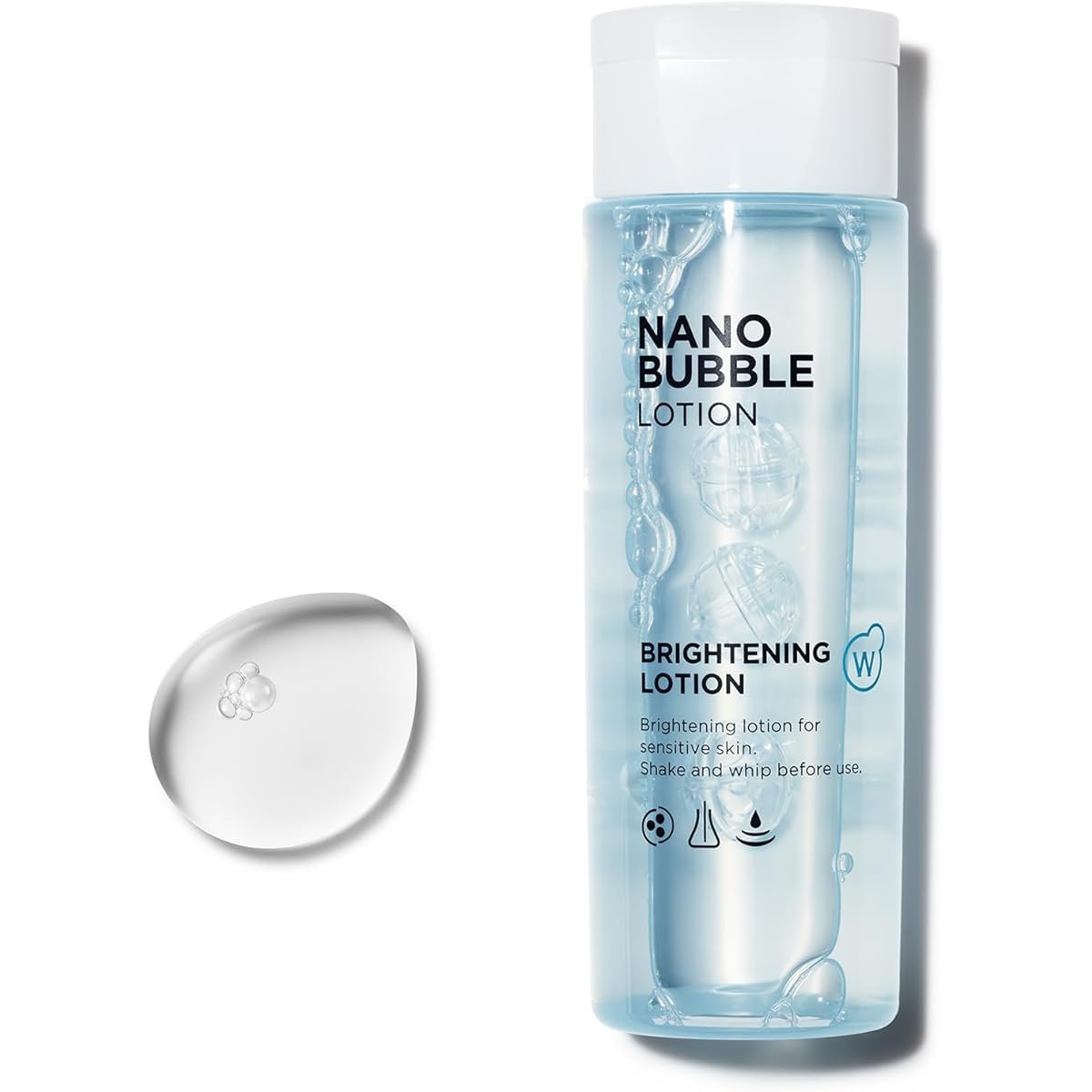 Medicated W Nano Bubble White Lotion [Lotion, whitening lotion, skin care, texture, pores, dullness, beauty, tranexamic acid] 110mL / 1 bottle <Why Pure>