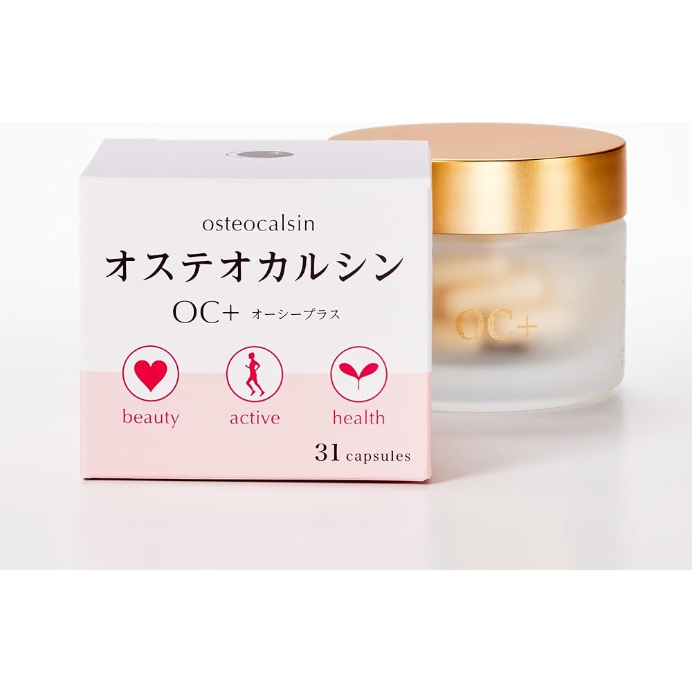 Osteocalcin-containing supplement For those who want to stay beautiful and youthful Made in Japan Acid-resistant capsules that reach the intestines OC+? (OC+)