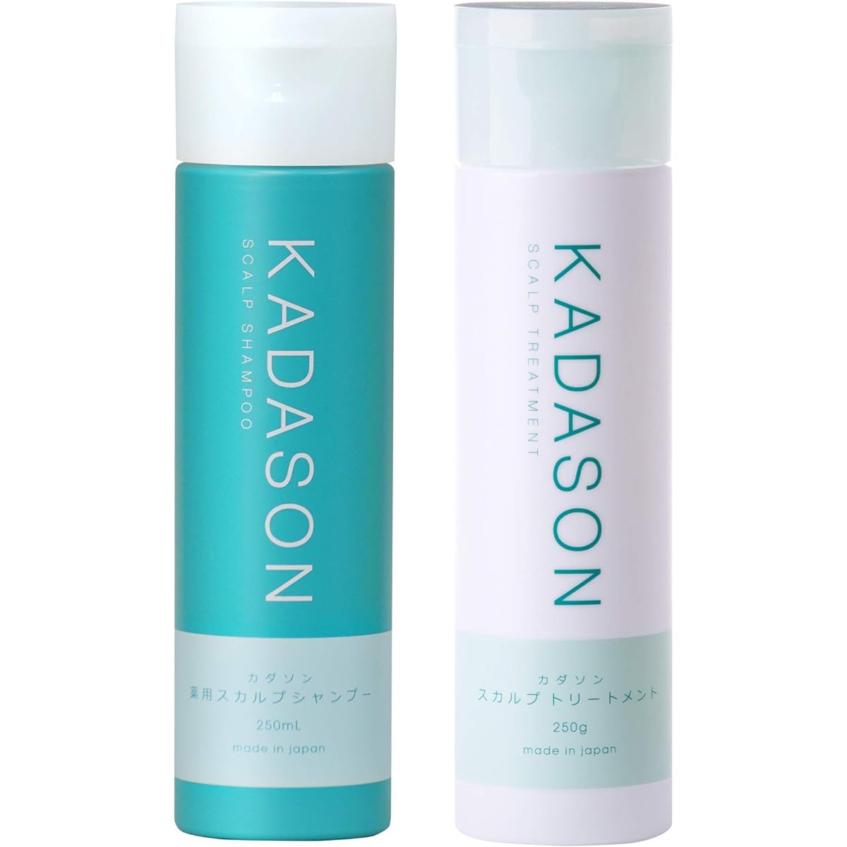KADASON Scalp Shampoo & Treatment/KADASON for seborrheic dandruff and itching/Set recommended for first-time users (250mL each, made in Japan)