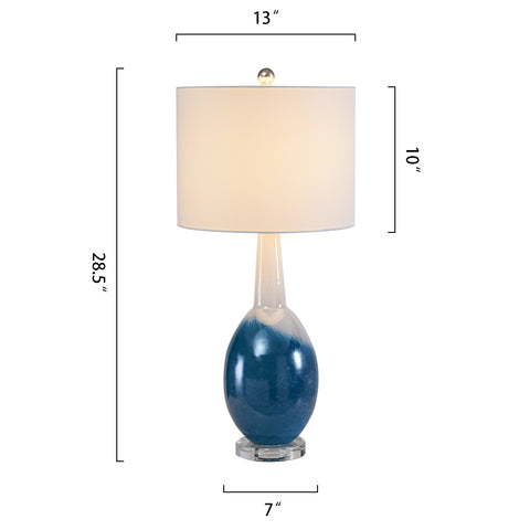 29 Inch Living Room Blue Table Lamp Set of 2