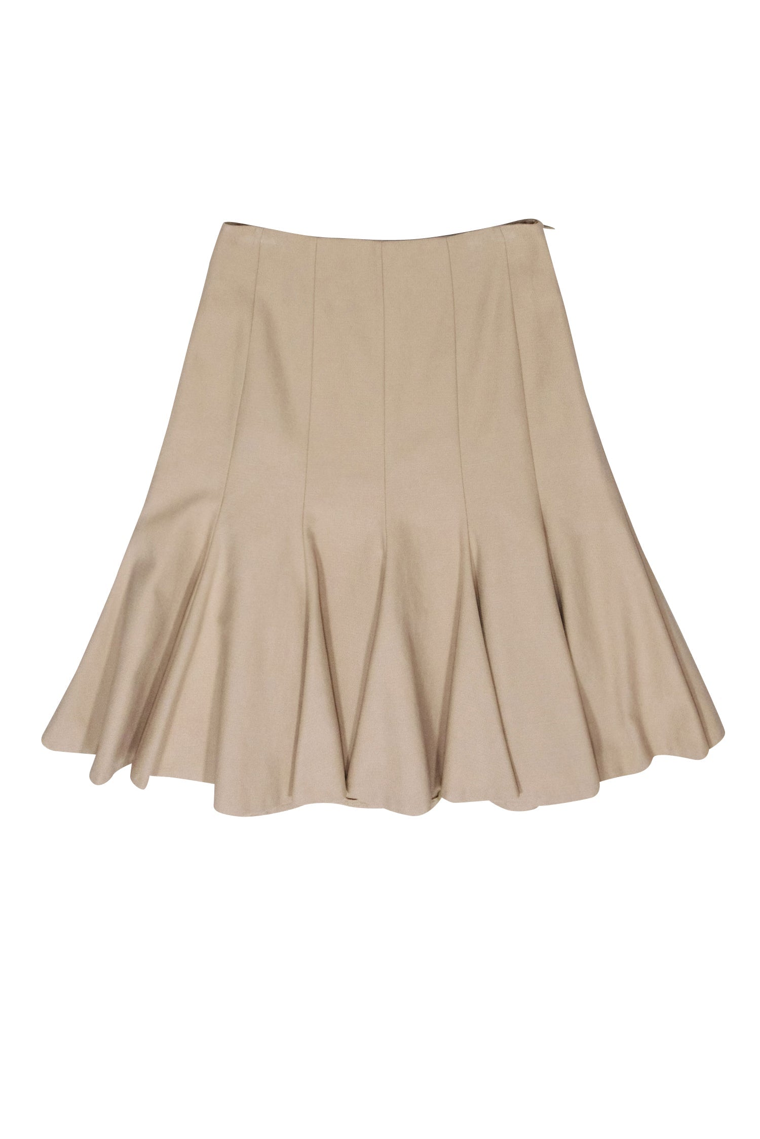 Paule Ka - Beige Pleated Skirt Sz 6