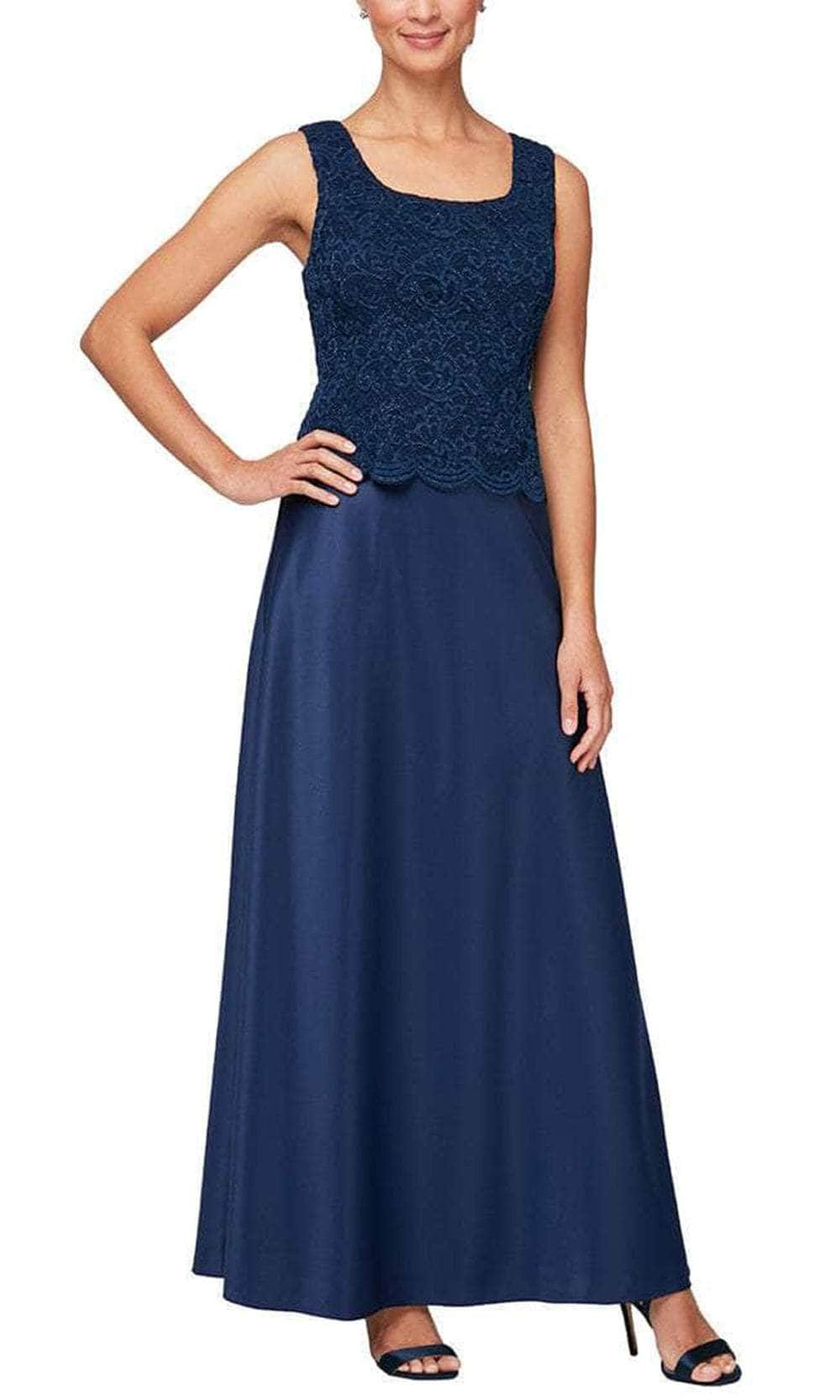 Alex Evenings - 82122326 Lace Embellished A-Line Dress