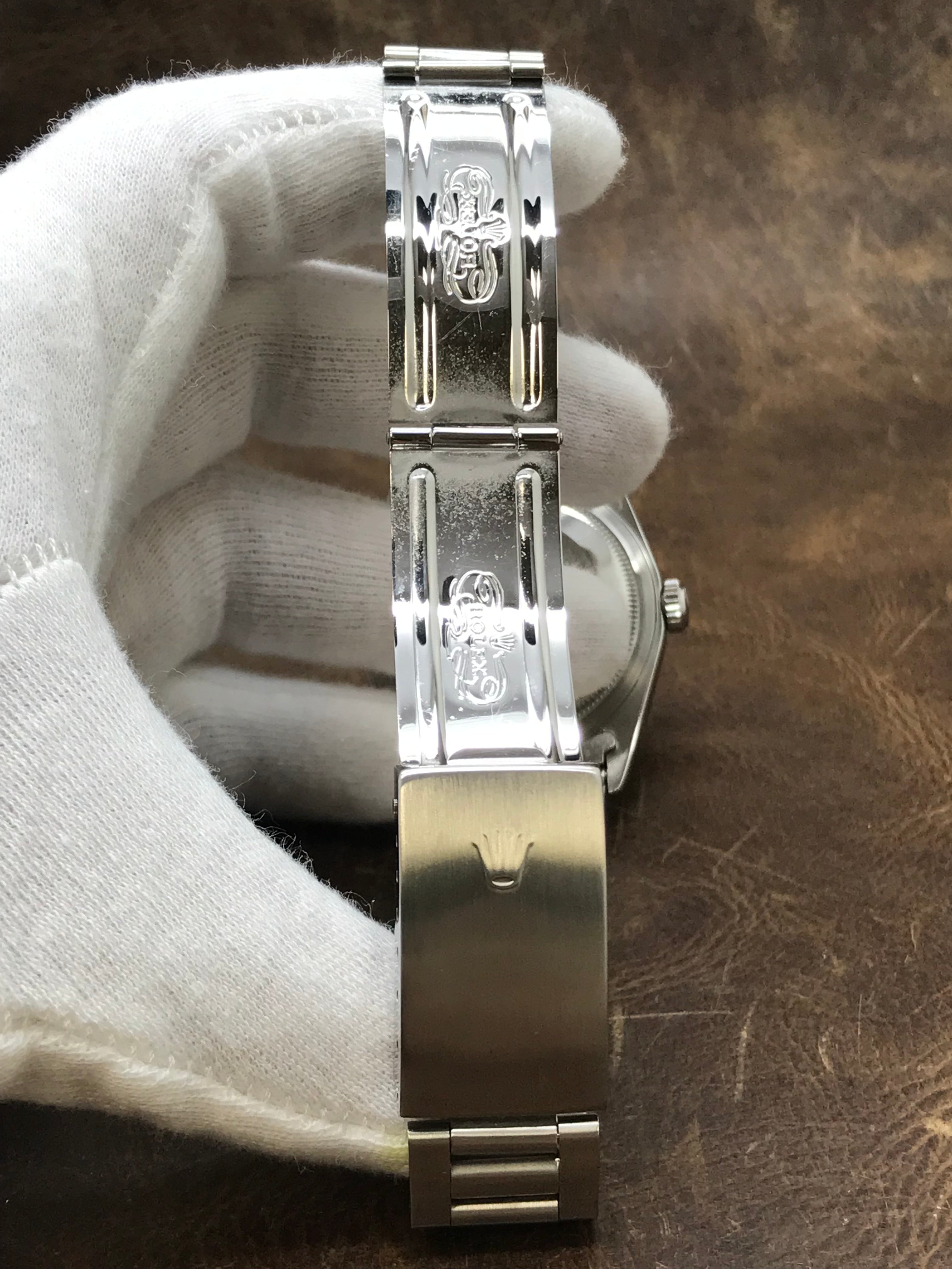 Rolex Datejust 36mm 16220 Blue Roman Dial Automatic Watch
