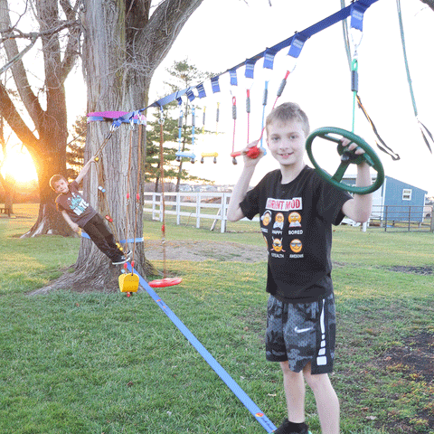 Ninja Warrior Hanging Obstacle Course